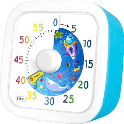 Produktbild von Visual Countdown Timer 60 Minuten, Stille Küchentimer, für Kochen und Lernen