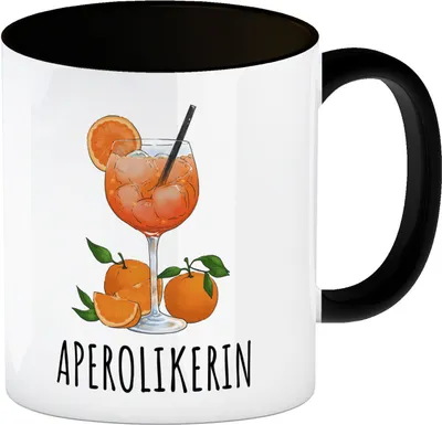 Produktbild von Aperolikerin Aperol Spritz Kaffeebecher in schwarz