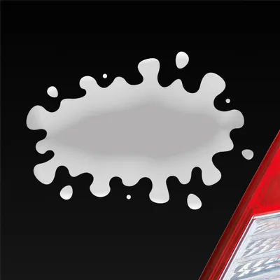 Produktbild von Auto Aufkleber Farbkleks Splash 14x10 cm Silber Sticker Heckscheibenaufkleber