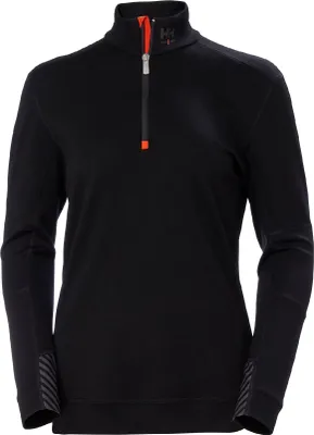 Produktbild von Helly Hansen Damen Pullover W HH LIFA MERINO HALF ZIP 75210, Farbe:black, Größe:L