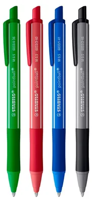 Image de Stylos à bille STABILO pointball Colorful - lot de 4