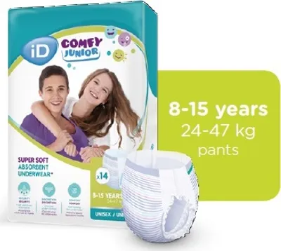 Produktbild von ID Comfy Junior Pants 8-15 Jahre 14 St