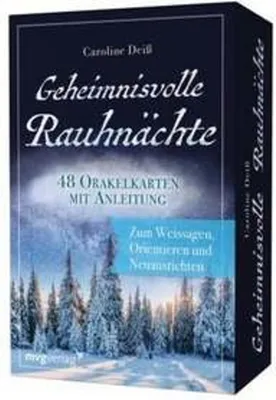 Produktbild von Geheimnisvolle Rauhnächte - 48 Orakelkarten mit Anleitung