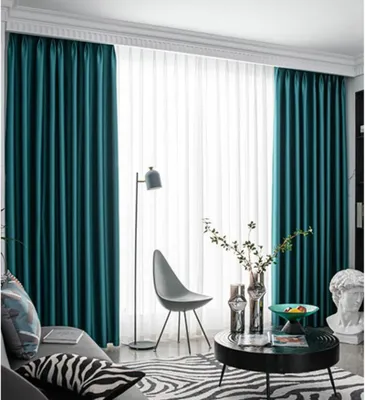 Immagine prodotto di Tende oscuranti verde scuro, set di 2