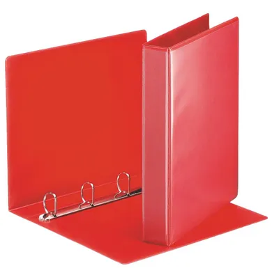 Immagine prodotto di Quaderno ad anelli per presentazioni Esselte, formato A4, confezione da 10, con 4 anelli a forma di "D", diametro 30 mm, colore rosso