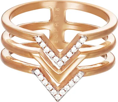 Produktbild von Esprit Damen Ring Edelstahl Rosé JW52894 Zirkonia ESRG02611D1, Ringgröße:57 (18.1 mm Ø)