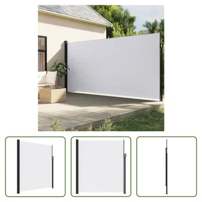 Produktbild von The Living Store Seitenmarkise Ausziehbar Weiß 220x500 cm