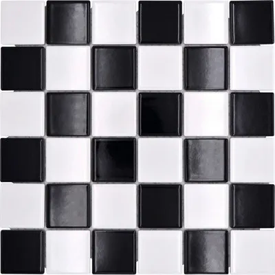 Produktbild von Keramikmosaik CD 200 schwarz/weiß 30x30 cm