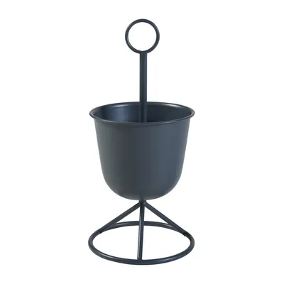 Produktbild von Blumenständer 'Alphen' 1 Topf 48x23cm Metall Schwarz