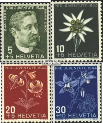 Produktbild von Briefmarken Schweiz 1944 Mi 439-442 (kompl.Ausgabe) gestempelt Pro Juventute