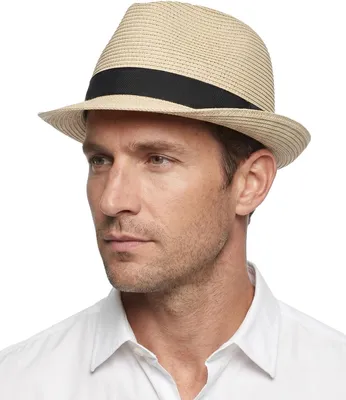 Immagine prodotto di Cappello Fedora estivo, traspirante, color beige, taglia XL/XXL
