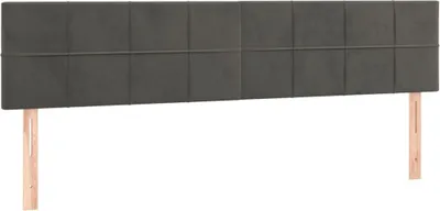 Produktbild von vidaXL Kopfteile Dunkelgrau 160x5x78/88 cm Samt