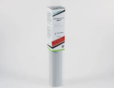 Produktbild von craftcut M52 Plotterfolie matt GREY-WHITE 30,5 x 300 cm