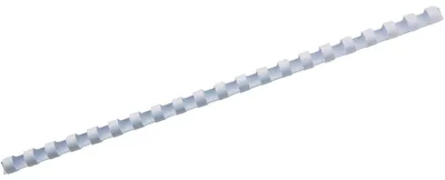 Produktbild von GBC CombBind Plastikbinderücken, weiß, 8mm (100), Weiß, 45 Blätter, Polyvinylchlorid (PVC), A4, 8 mm, 180 g