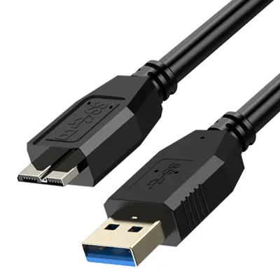 Obrázek produktu pro Avizar, kabel USB 3.0 na Micro-B pro Samsung Galaxy S5 / Note 3 / Note Pro 12.2 (1,8 m), černý