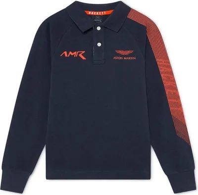 Zdjęcie produktu dla Koszulka dziecięca polówka Aston Martin By Hackett granatowa 98
