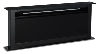 Obrázek produktu pro Klarstein výsuvná digestoř 90 cm, výsuvná digestoř, odsávání/recirkulace vzduchu do kuchyně, průtok vzduchu 714 m³/h, 8 režimů tichého odsávání s LED světlem a časovačem, digestoř bez potrubí, černá 90 cm