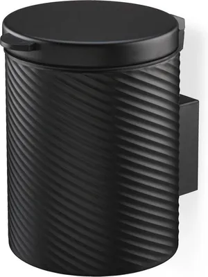 Productafbeelding van Afvalbak 5 liter, soft-close sluiting - Rond, zwart