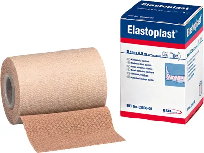 Image de Elastoplast Optiplast C, bande à allongement court, bande adhésive élastique, 2,5 m x 10 cm