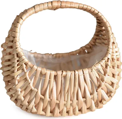 Produktbild von Geflochtener Blumenkorb, Weiden- & Rattan-Handarbeit, Mit Luftpolsterfolie & Schutz, Für Blumenarrangements & Aufbewahrung, Kreativ & Natur