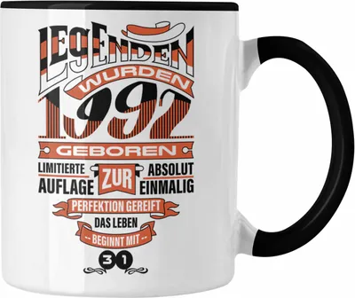 Produktbild von TRENDATION 30. Geburtstag Tasse Frau Mann Geschenk 30er Geschenkidee 30 Mutter Vater (Schwarz)
