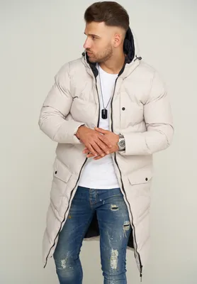 Produktbild von SOULSTAR Herren Parka mit Kapuze als Langer Steppmantel - Winterjacke S2KANSK Herren warmer Wintermantel Pufferjacke Steppjacke