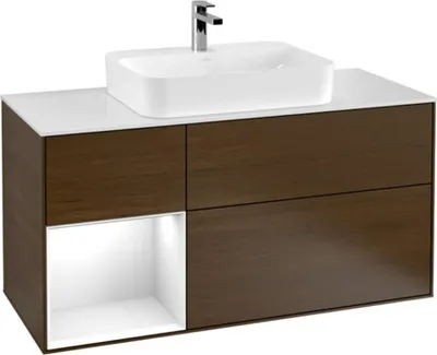 Produktbild von Villeroy & Boch V&B Waschtischunterschrank FINION 1200x603x501 Abdpl wh Reg gls wh/Wln Ve