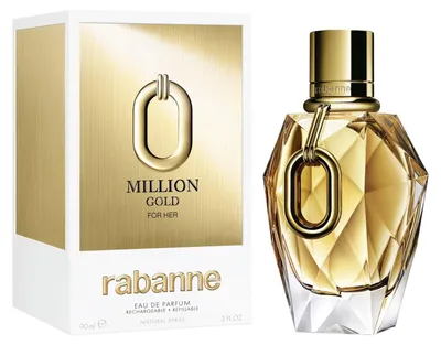 Produktbild von Rabanne Million Gold For Her, Frauen, 30 ml, Nachfüllbare Flasche, Rose, Weiße Blume, Moschus