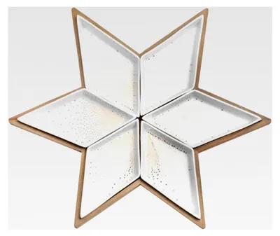 Produktbild von Sternenteller aus Porzellan Ø 40 cm, Höhe 4 cm