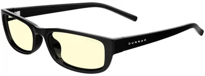 Produktbild von GUNNAR Gaming- und Computerbrillen - ELIN, Kista Collection - Rahmenfarbe: Onyx, Linsentönung: Amber (Blockiert 65% des blauen Lichts & 100% UV-Licht) - Blaulichtblockierende Brillen