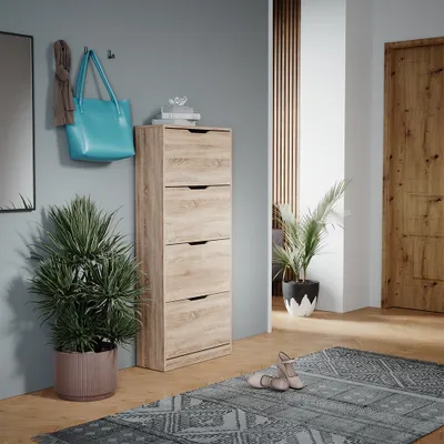 Obrázek produktu pro Výklopník na boty Vicco Luca Sonoma 59 x 137 cm se 4 výklopnými zásuvkami, Model 51914