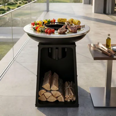 Produktbild von ASH Vulcan L Plancha-Grill, schwarz