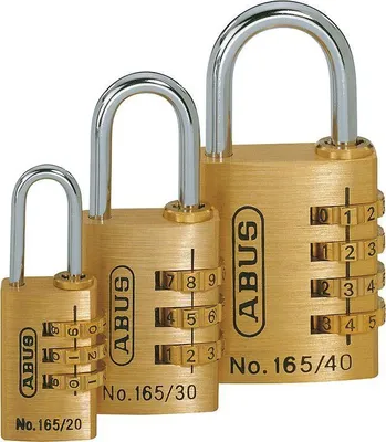 Image de ABUS Serrure à combinaison 165/20 - Serrure de coffre, cadenas en laiton