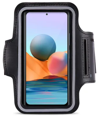 Produktbild von Handy Hülle für Xiaomi Redmi Note 10 Pro Jogging Tasche Schwarz Fitness Armband