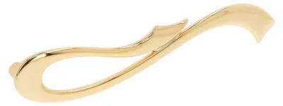 Produktbild von Griff für Möbel aus Zinklegierung, Lochabstand 160 mm, goldfarben, Set mit 6 Stück