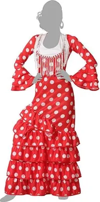 Immagine prodotto di Atosa Flamenco-fransenkostüm Rot M-L Rot M-L