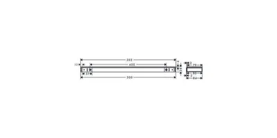 Obrázok produktu pre Hansgrohe Rainfinity 500 police 26844000 50 cm chróm/zrkadlové sklo