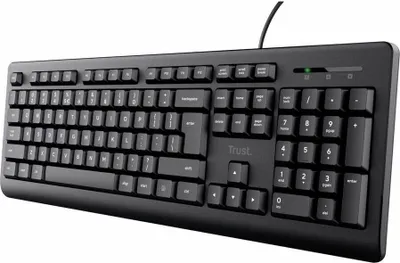 Produktbild von Trust TK-150, Volle Größe (100%), Kabelgebunden, USB, Membran Key Switch, Schwarz
