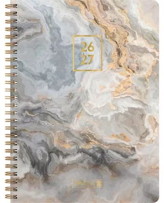 Produktbild von Schülerkalender A5 1 Woche/2 Seiten Pastel Marble 2026/2027 Packung mit 3 Stück