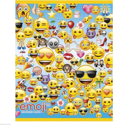 Immagine prodotto di Emoji e emoticon a forma di sacchetti di plastica, confezione da 8 pezzi, ideali per la festa