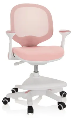 Produktbild von hjh OFFICE Kinderstuhl KID ERGO Schreibtischstuhl für Kinder höhenverstellbar mit Armlehnen Stoff / Netzstoff