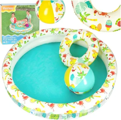 Zdjęcie produktu dla BESTWAY 51124 Basen z okrągłymi piłeczkami, 122 cm
