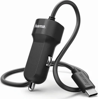 Produktbild von Hama Kfz-Ladegerät, USB Type-C, 3 A, Schwarz