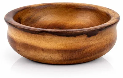 Holz-Schale 15 cm handgefertigt für Snacks & Deko