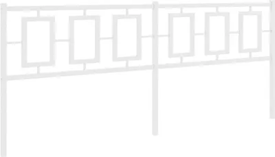 Produktbild von vidaXL Ersatz-Kopfteil Metall Weiß 193 cm