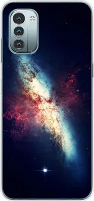 Produktbild von König Design Hülle kompatibel mit Nokia G11 Kunststoff Soft Handyhülle - Handy Case Galaxie