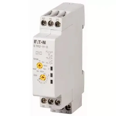 Produktbild von Eaton Zeitrelais, 2 W, 0,05 s - 100 h, rückfallverzögert, 24 - 240 V AC 50/60 Hz, 24 - 48 V DC 119427