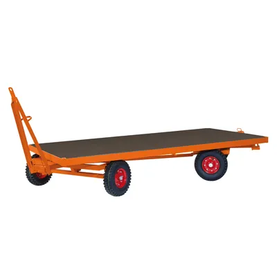 Produktbild von VARIOfit Industrieanhänger mit 2-Achs Drehschemellenkung und Vollgummibereifung, 5000kg Traglast 2500x1250x530mm