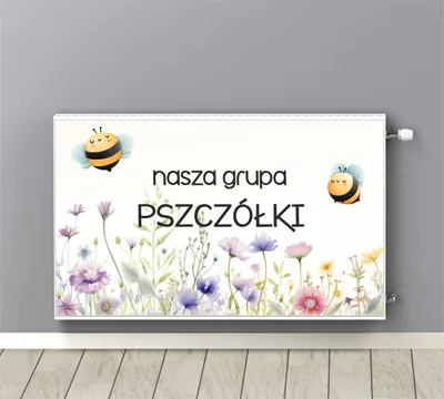 Obrázok produktu pre Dekoratívna magnetická podložka na radiátor Detská podložka Včely 60x100