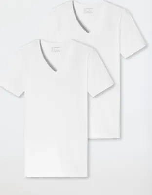 Produktbild von Schiesser Herren 2 er Pack T-shirt Gr. 8  weiss